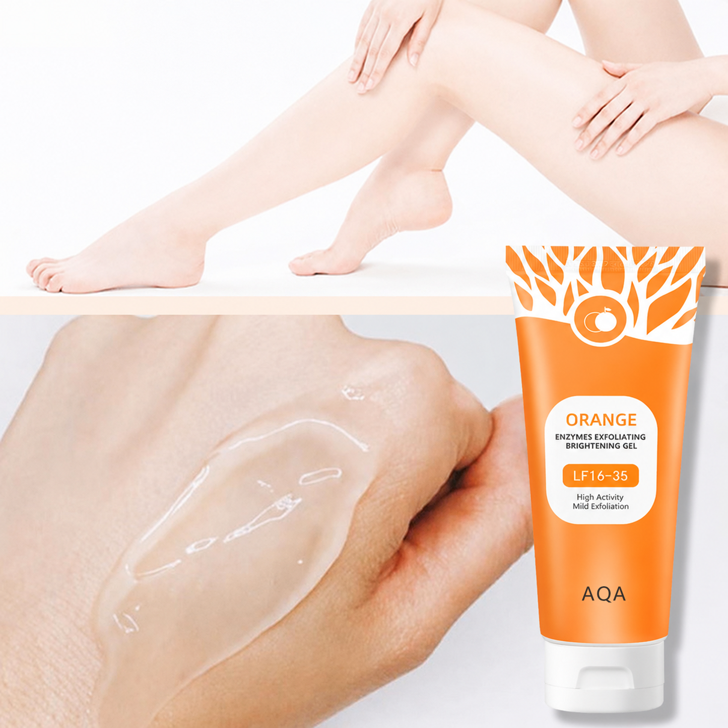 Buy 1 Get 1 FREE Today 🎁!  Say Goodbye to Dull, Rough Skin! AQA Orange Enzyme Exfoliating Gel 🍊