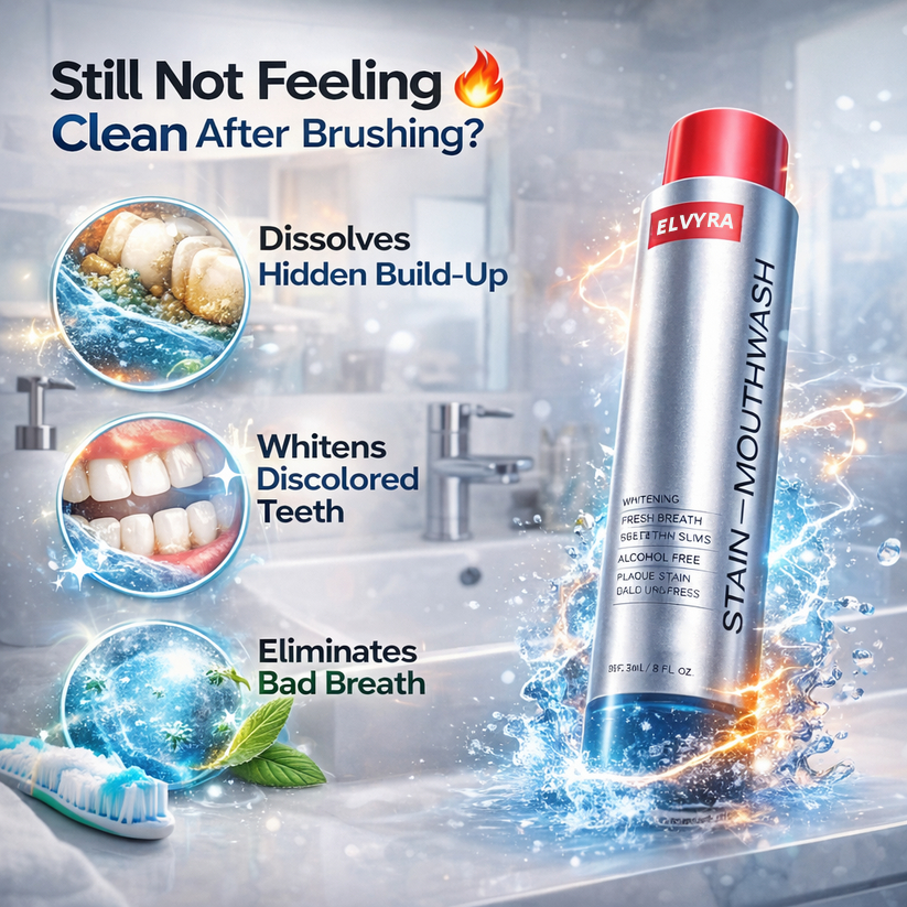✨ ELVYRA™ Mouthwash｜Not Just Fresher Breath — A Truly Deep Clean Feeling 🦷💜