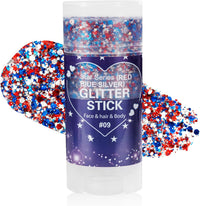 red blue silver