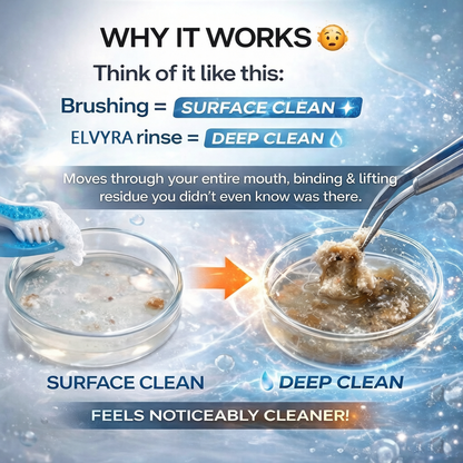 ✨ ELVYRA™ Mouthwash｜Not Just Fresher Breath — A Truly Deep Clean Feeling 🦷💜