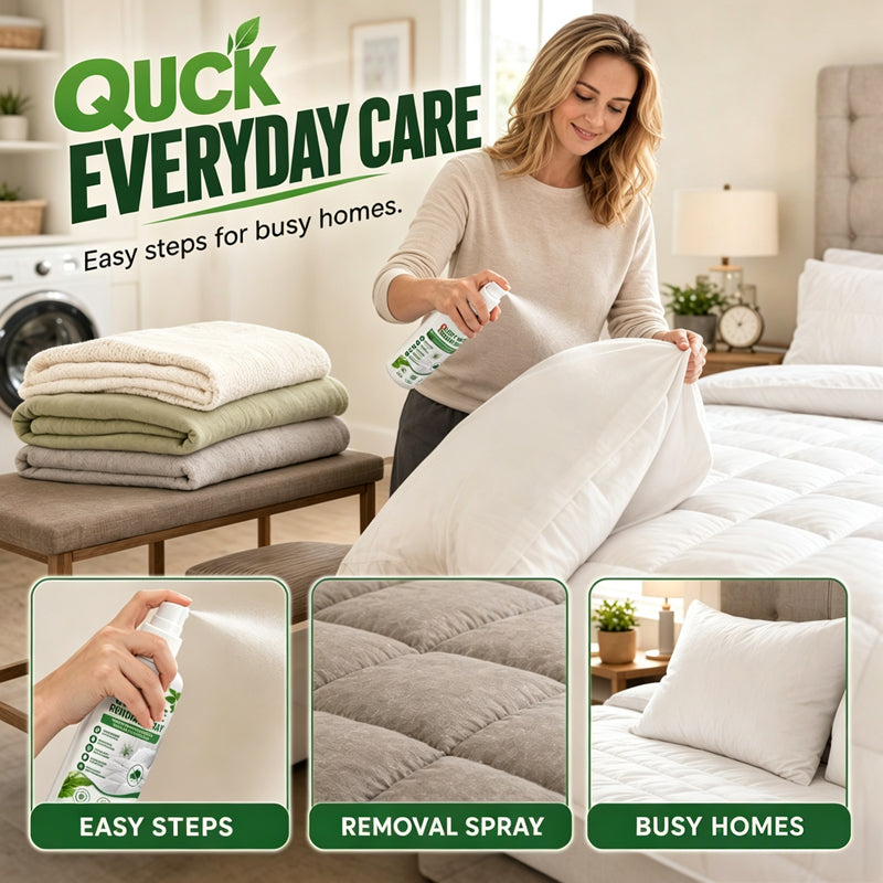Spray to eliminate dust mites from bedding and mattresses